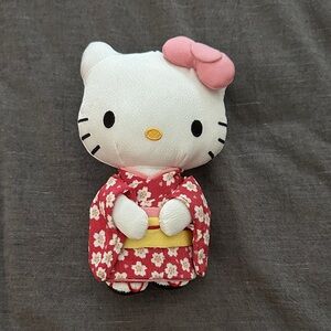 Hello Kitty White Plush with Pink Label